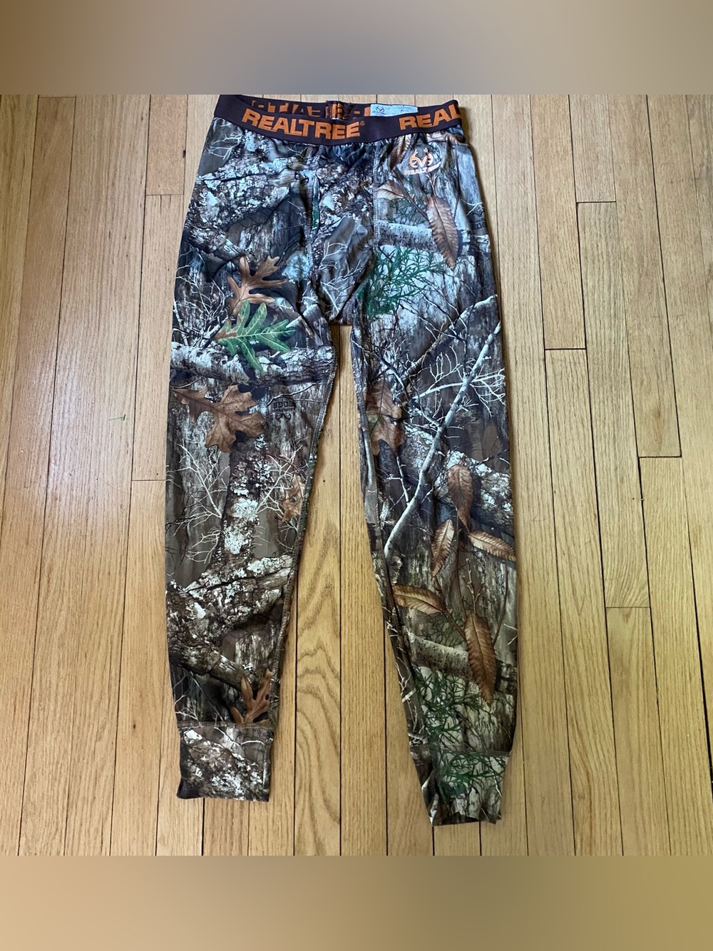 Realtree Performance Thermal Underwear Pants Mens M 32/34 Camo Brown Outdoor 28”